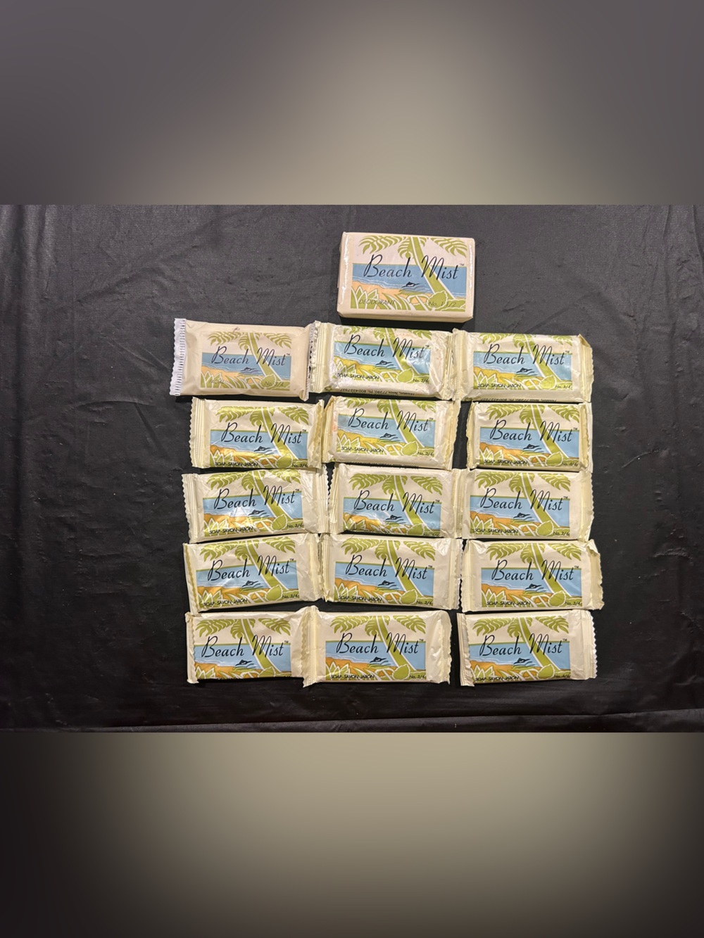 Lot of 16 Beach Mist Packaged Bar Soap -naturally from vegetable oil
